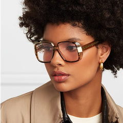 Thick Frame Sunglasses Transparent Rim Sun Glasses For Women Girls