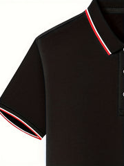 Men's Breathable Golf Short Sleeve Shirts Sports Top For Athletic Gym