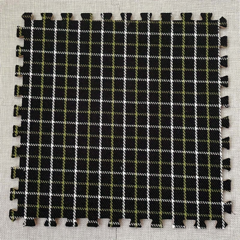 6 Pack Fabric Splicing Carpet Plaid Halloween Floor Mat Christmas Mat