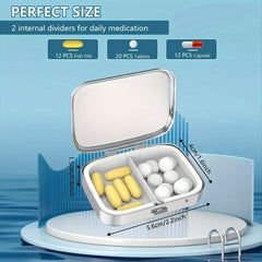 Dragonfly Pill Case 2 Compartment Medicine Box