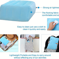 Inflatable Clip Leg Pillow for Home Decor