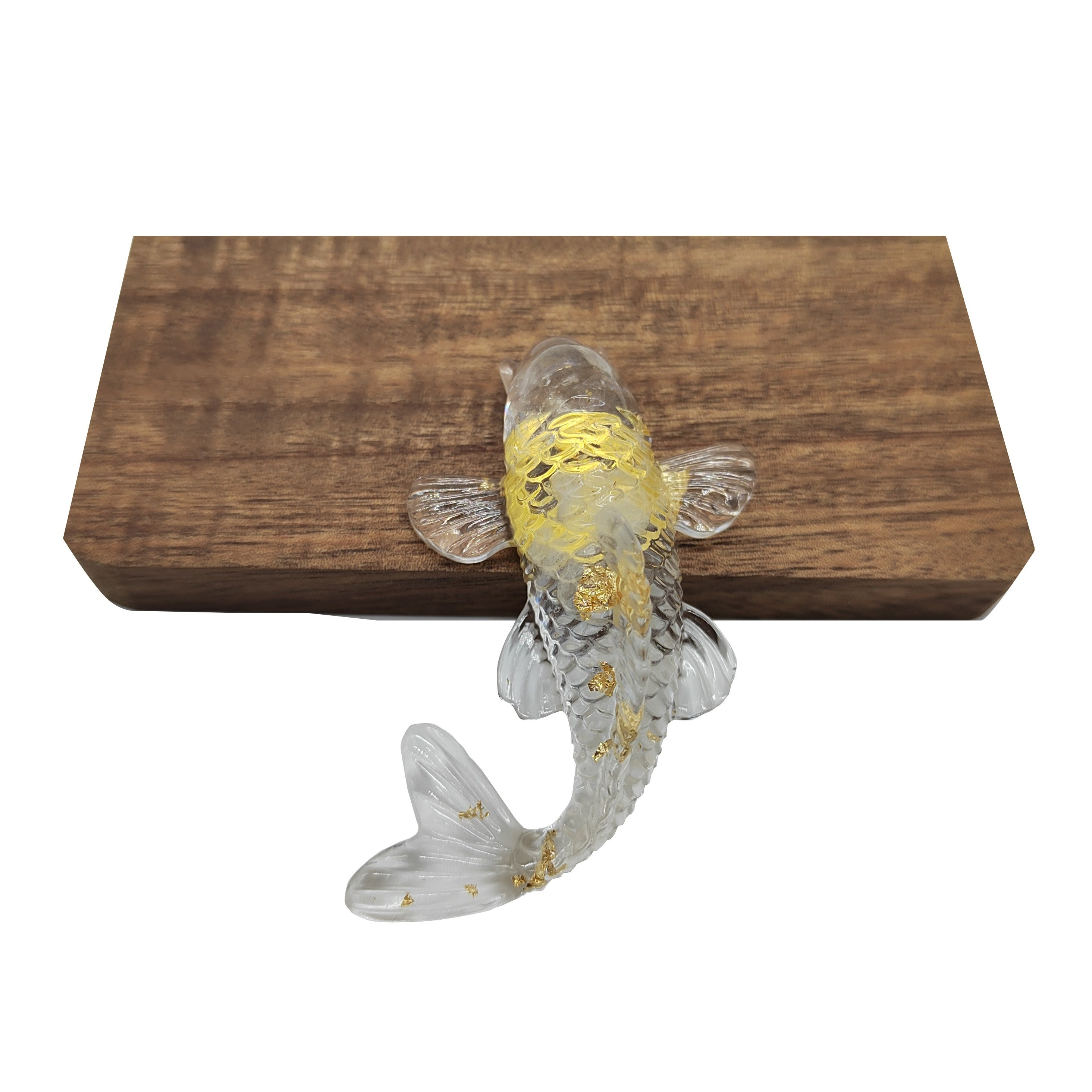 Crystal Stone Gravel Goldfish Shape Small Jewelry Gift