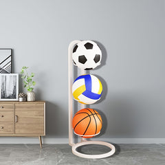 3-Layer Ball Storage Iron Stand for Basketball, Football, Volleyball