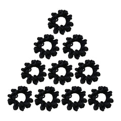 10 Pcs Seamless Thick Ponytail Plush Hair Tie for Women Vintage Hair Accessories