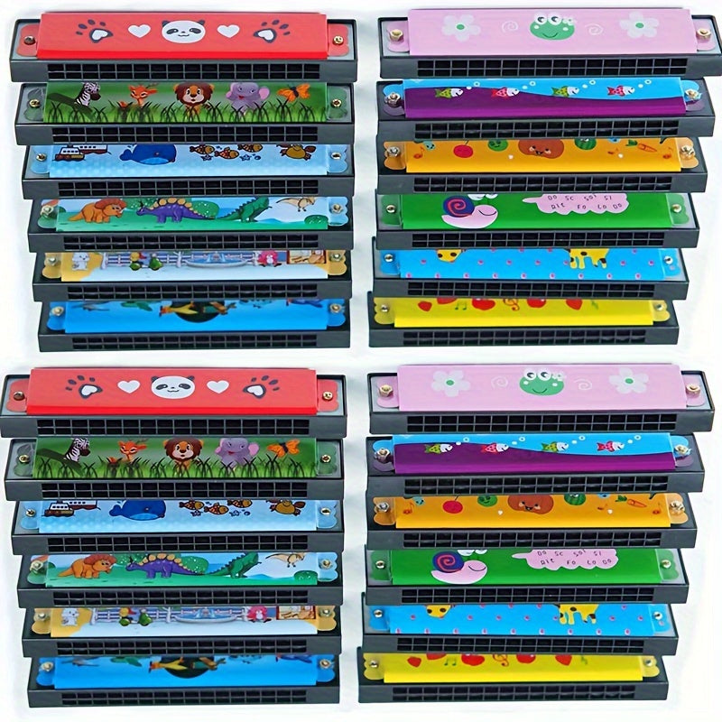 5pcs Harmonica Toy Gift 16 Holes Harmonicas Party Favor for Goodie Bags