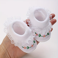 Flower Sneakers for Baby Girls Lightweight Non Slip Shoes Spring Autumn