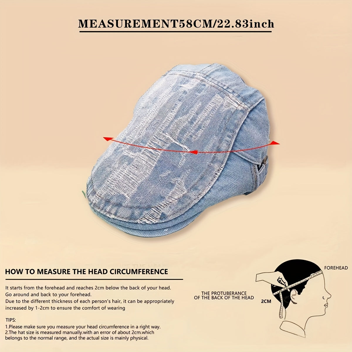 Summer Classic Cowboy Beret Breathable Mesh Hat