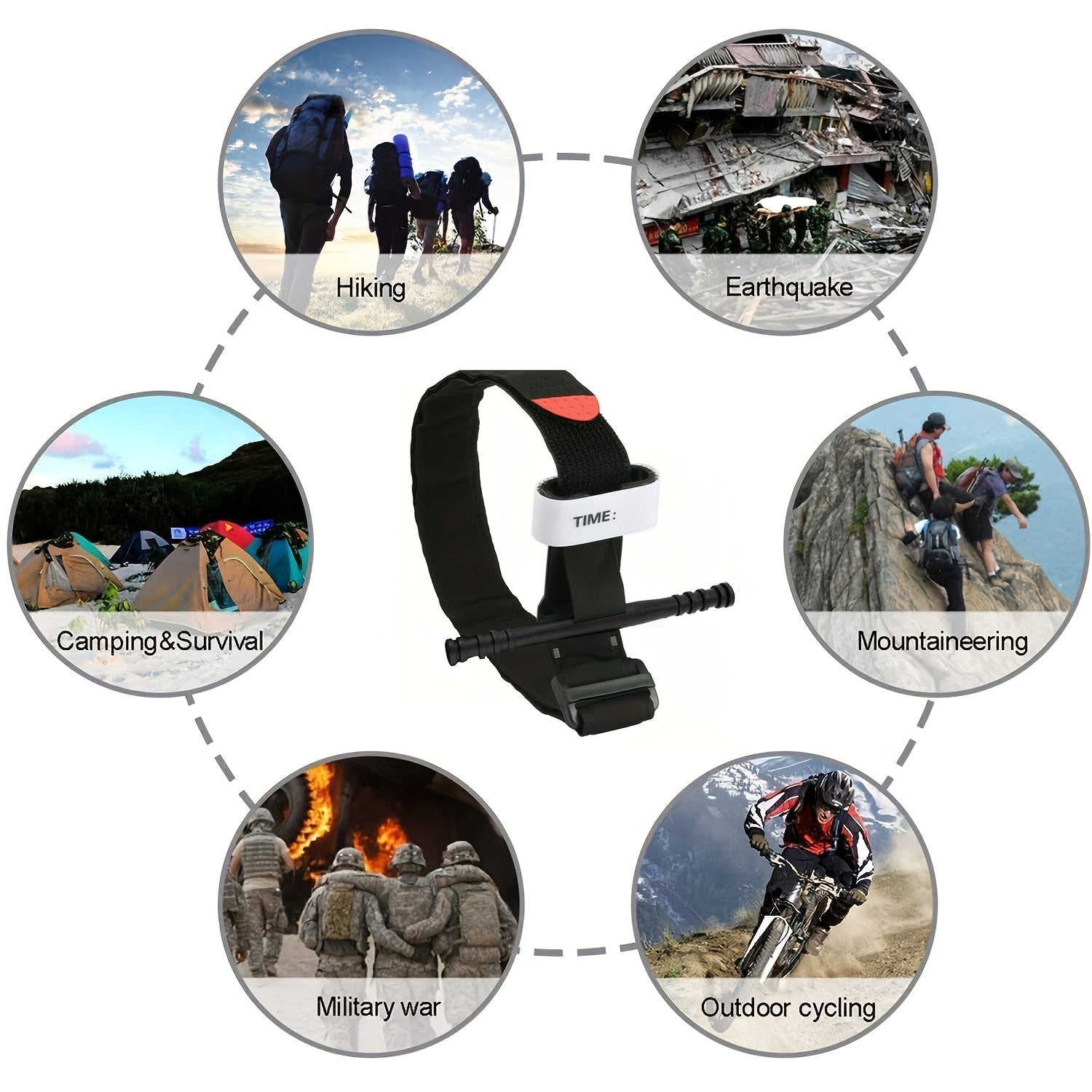 Emergency Quick Release Buckle Combat Tourniquet