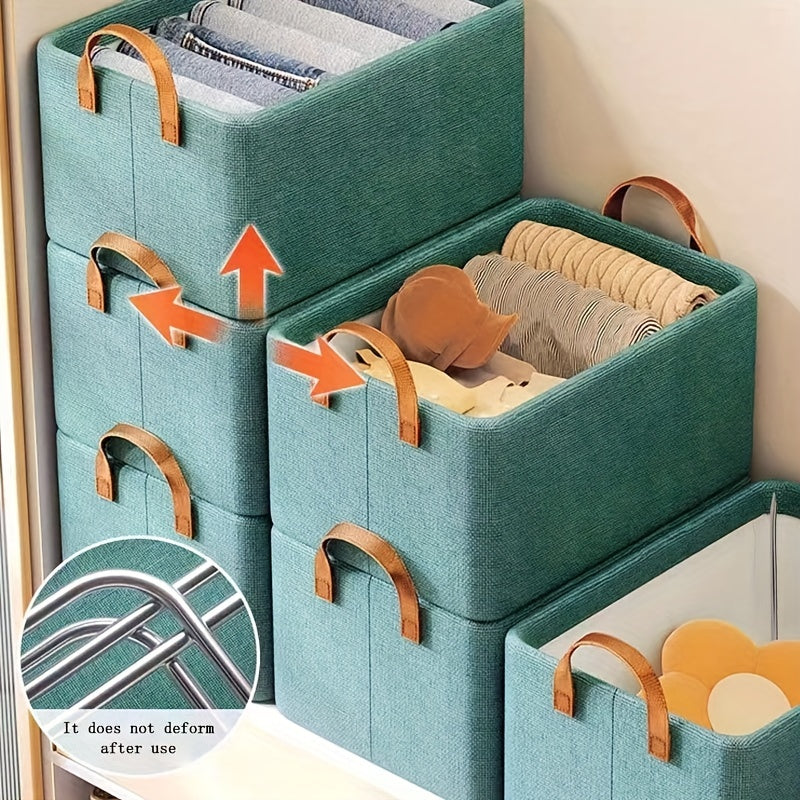 1PC Foldable Storage Box Large Capacity Clothes Trousers Storage Basket
