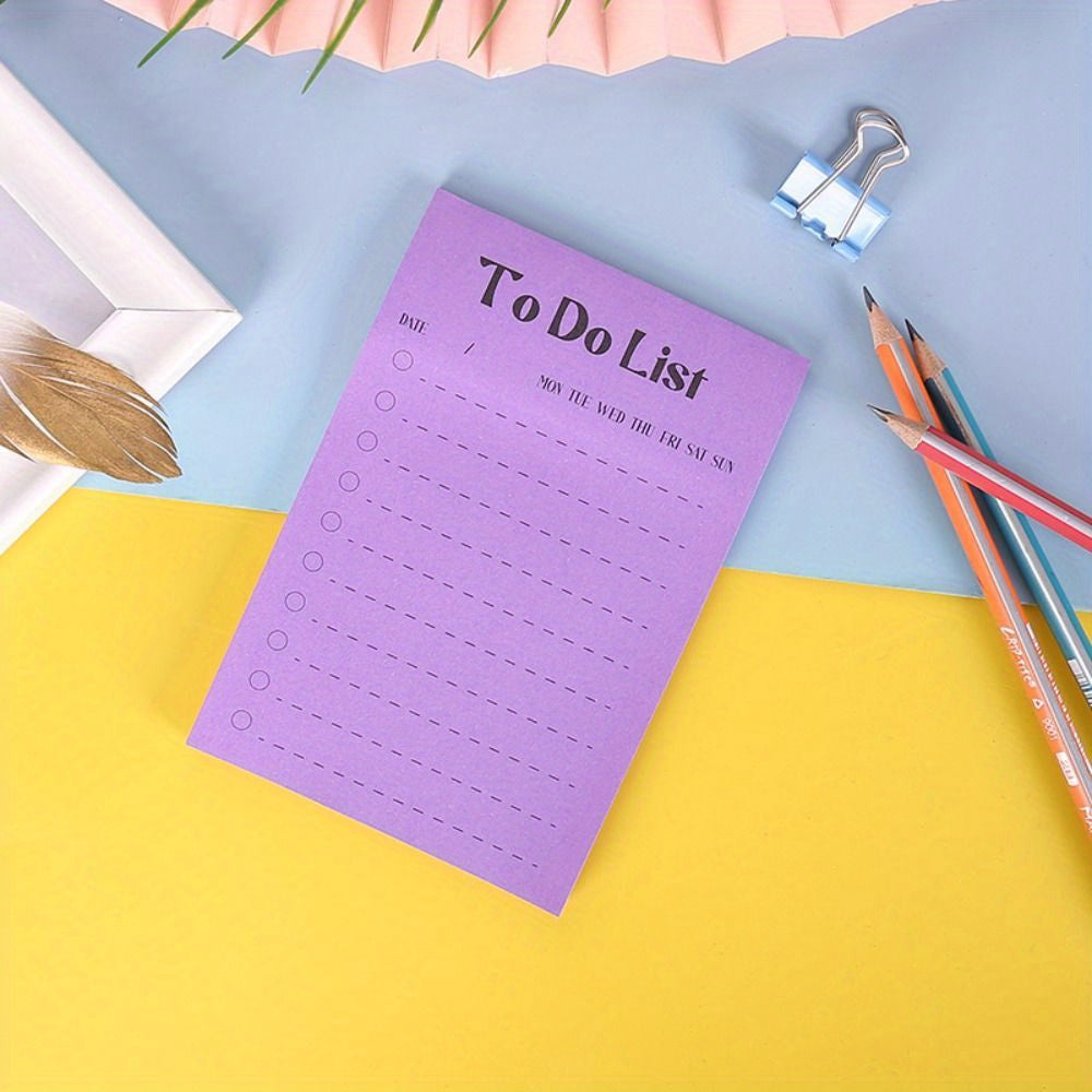 Portable Planner & Shopping List + Stickers Daily Weekly Monthly