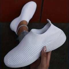 Breathable Lace Up Mesh Sneakers Soft Sole Walking Shoes