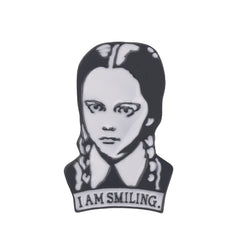 The Addams Family Brooch Vintage Metal I AM SMILING