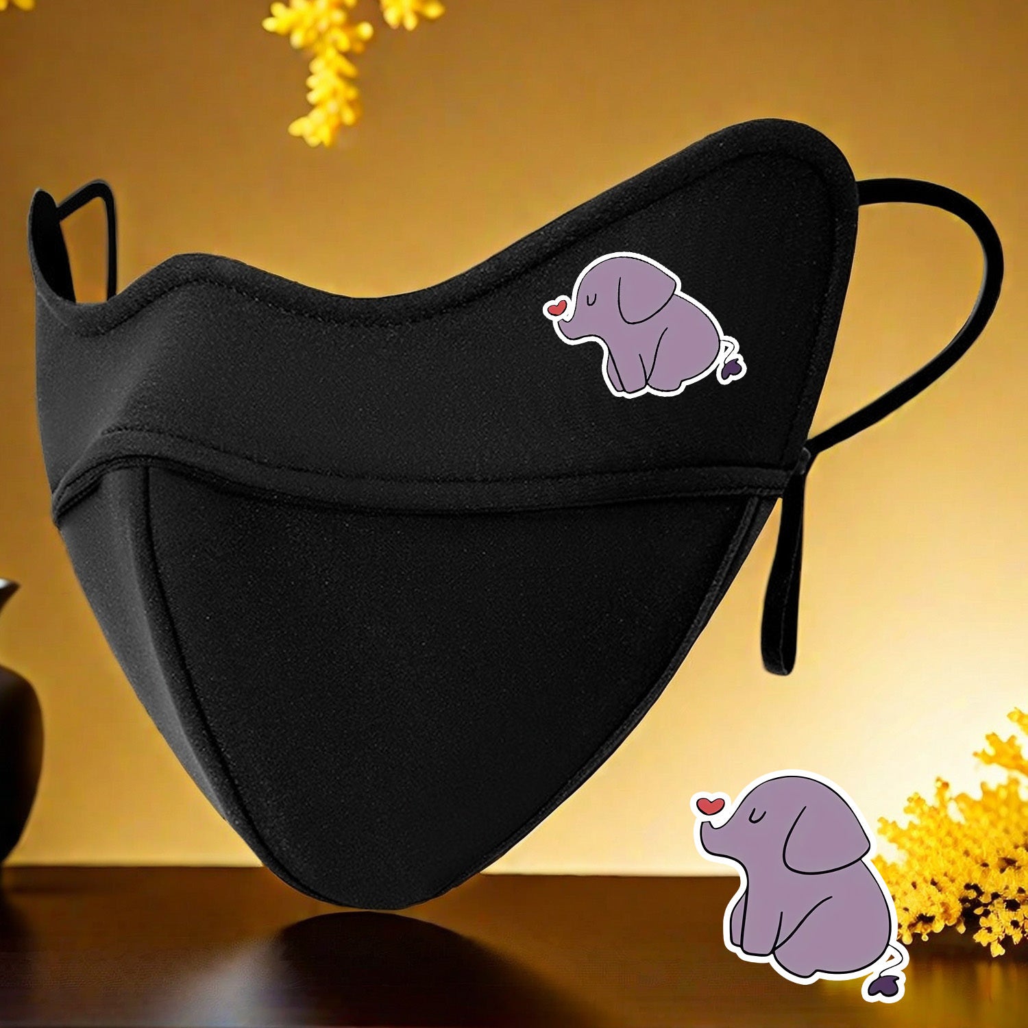 5D Warm Mask with Elephant Pattern
