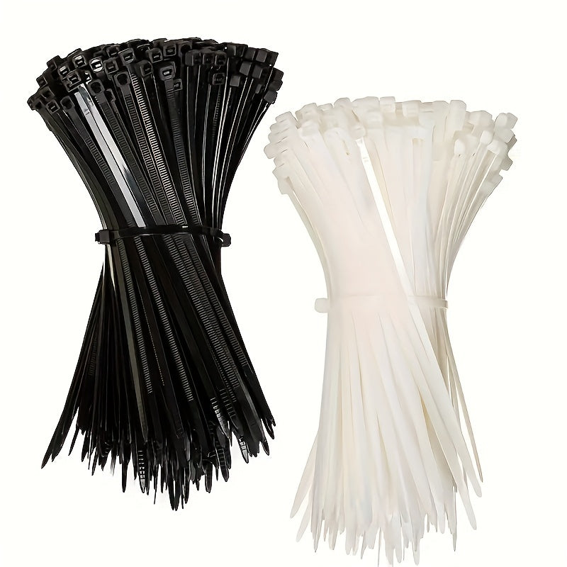400pcs Nylon Cable Ties, Self Locking Plastic, Garden Bonsai Wire Zip Ties