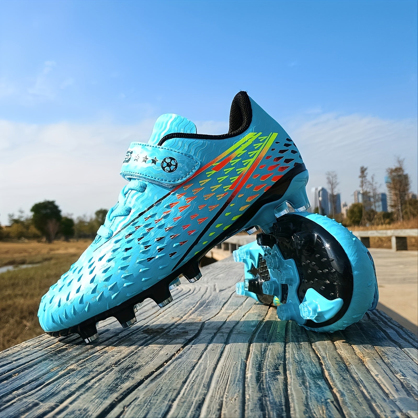 Boys Non Slip Football Cleat With Spikes Outdoor Soccer Shoes
