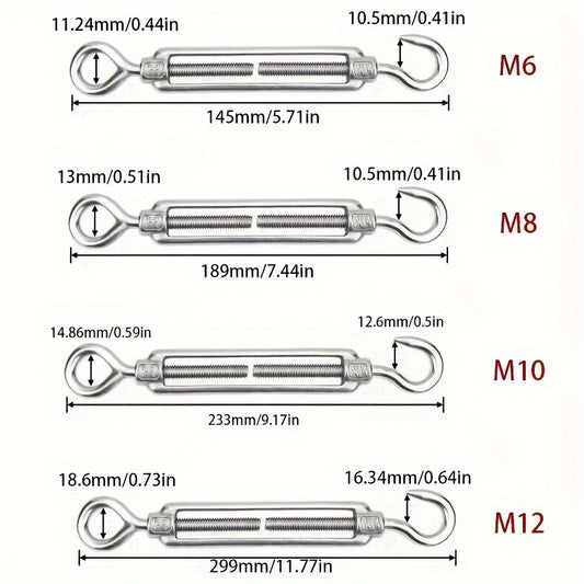 2pcs Wire Rope Tightener Chain Tightener Wire Rope Tensioner