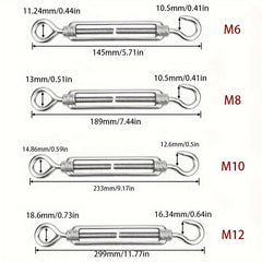 2pcs Wire Rope Tightener Chain Tightener Wire Rope Tensioner