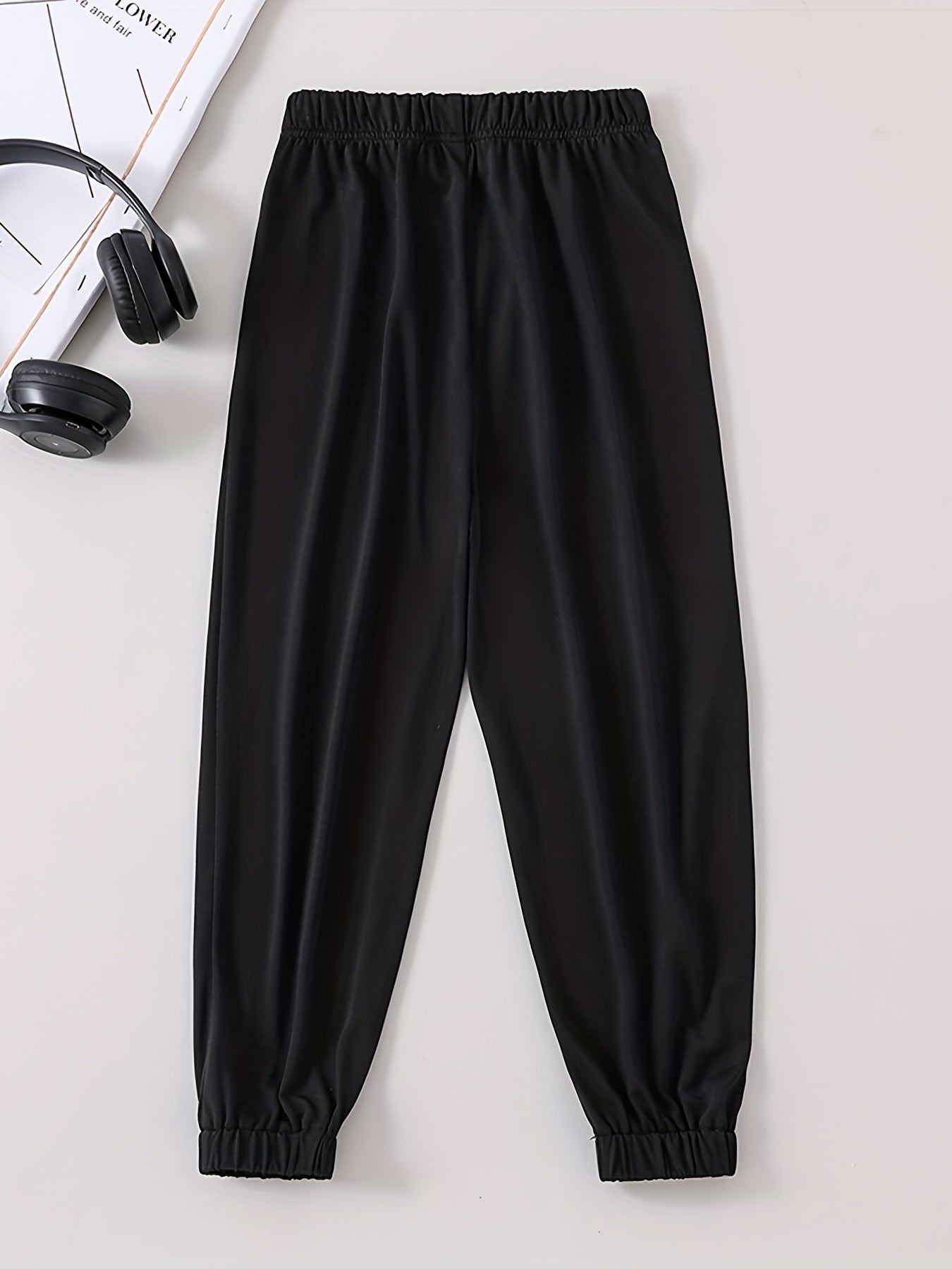 Toddler Boys Letter ENOUGH Graphic Jogger Pants