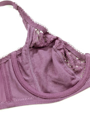 Lace Push Up Bra with Bow Tie - Comfortable & Breathable Lingerie