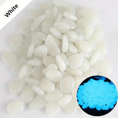 200pcs Small Luminous Pebbles Garden Aquarium Decoration
