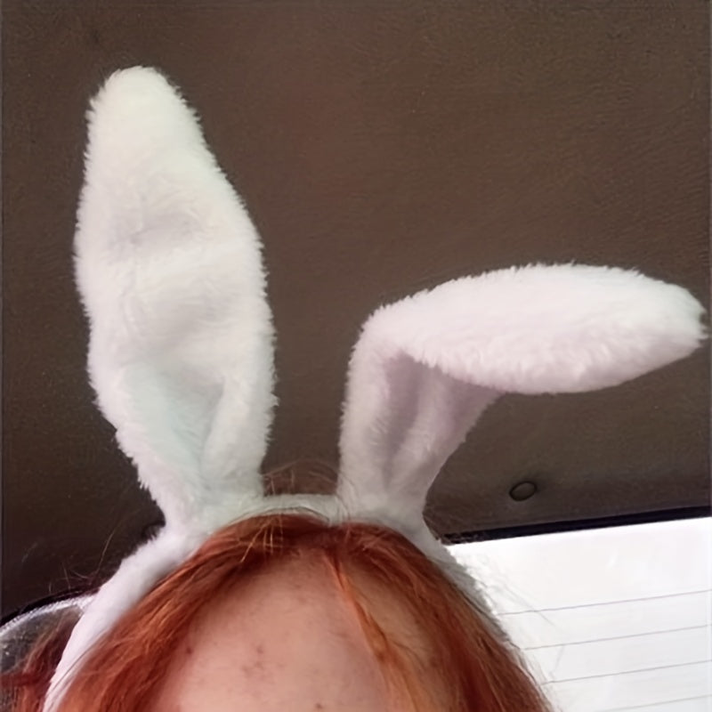 Bunny Rabbit Ear Headband Plush Hairband Costume Party Easter Hair Accessories