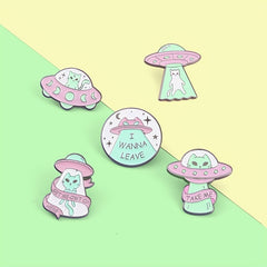 Creative Cartoon Space Alloy Brooch