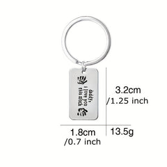 Daddy I Love You This Much Keychain Fathers Necklace