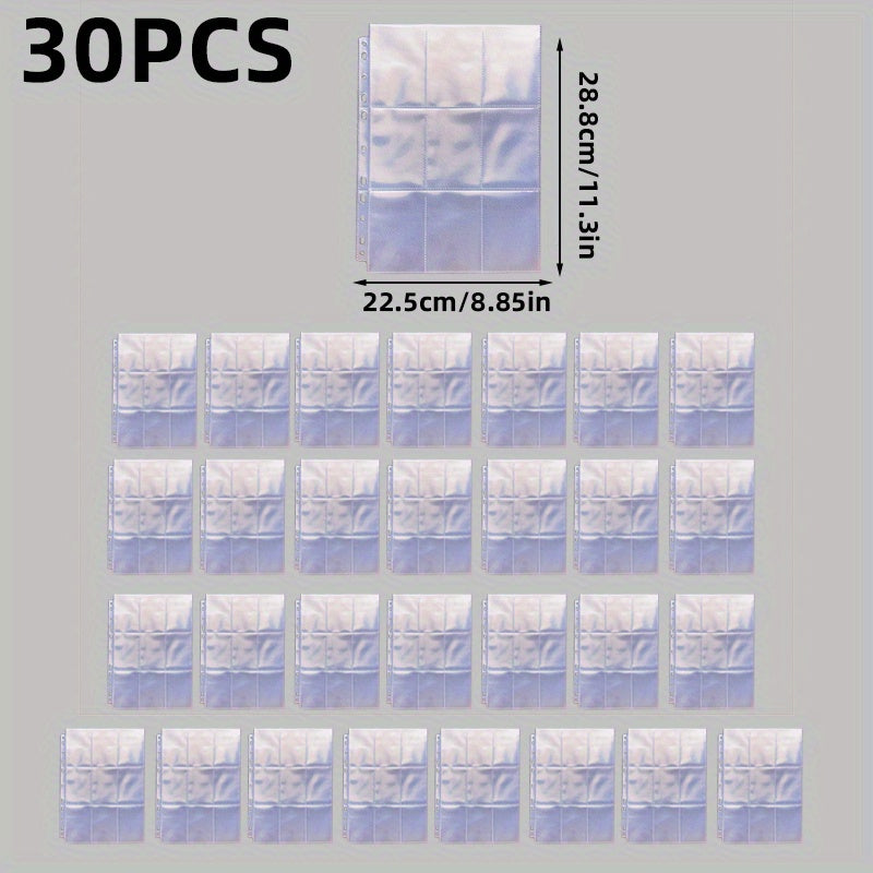 Clear Card Binder 30 Volumes Game Card Holder Album Set