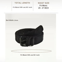 Studded Nylon Double Pin Belt for Coats & Pants