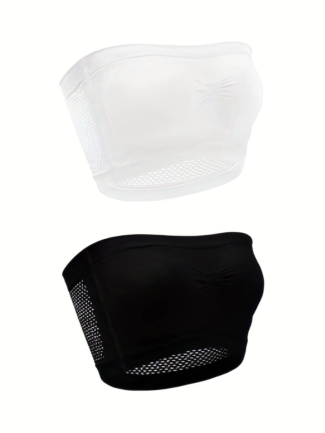 2 Pack Plus Size Casual Bra Set Women's Plus Comfort Breathable No Padding Strap