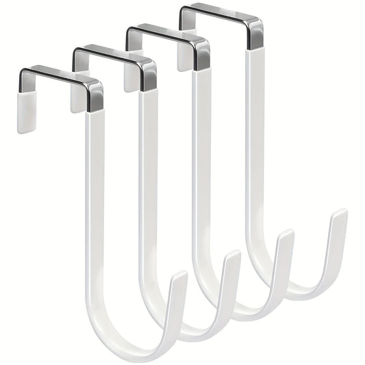 Over The Door Hook 4 Pack Single Hooks Hanger Metal