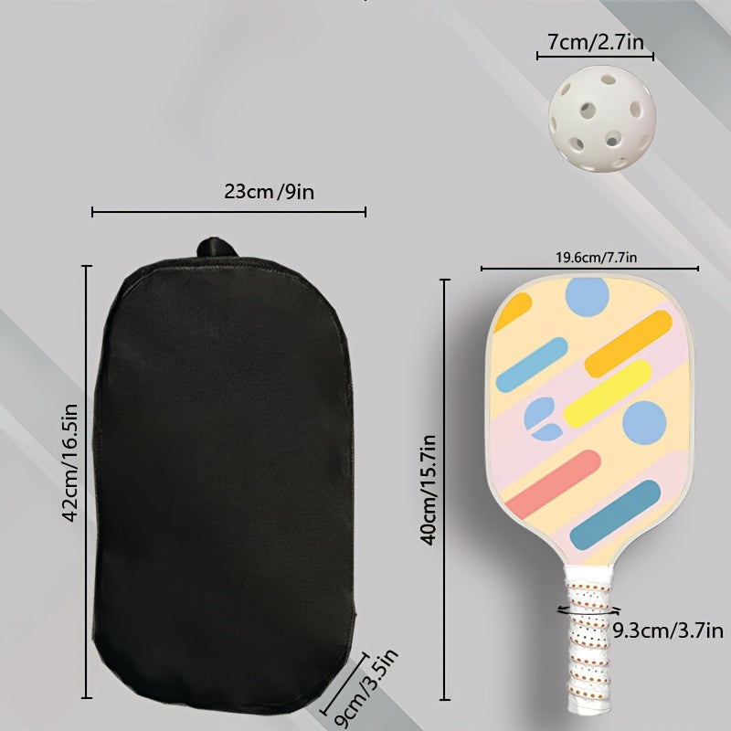 4-Paddle Pickleball Set with 4 Balls & Handbag
