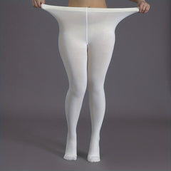  Solid High Rise Stretchy Pantyhose