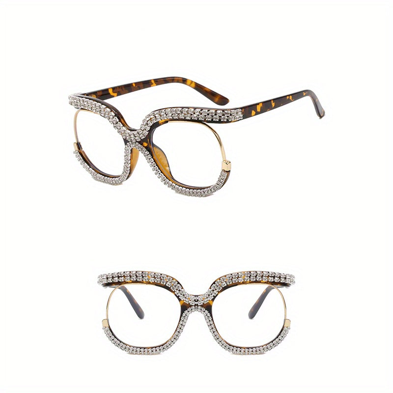Vintage Rhinestone Cat Eye Glasses Frame Women Dress Eyeglasses