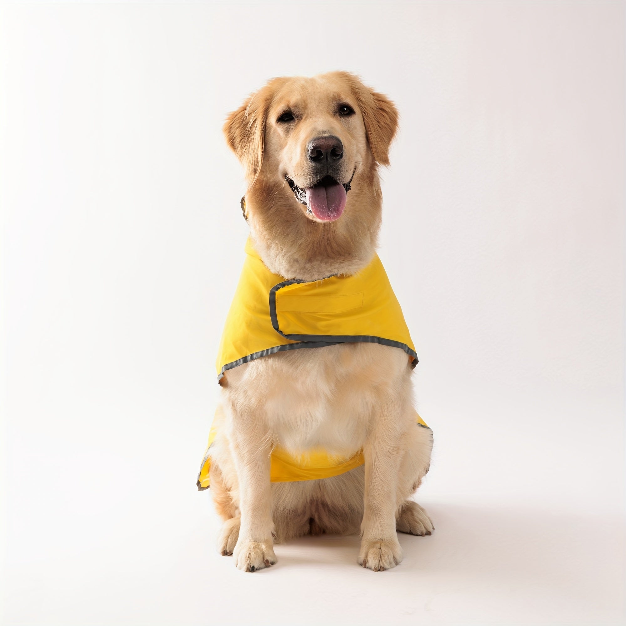 Double Layer Yellow Dog Raincoat - Keep Your Pup Dry & Stylish