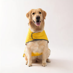Double Layer Yellow Dog Raincoat - Keep Your Pup Dry & Stylish