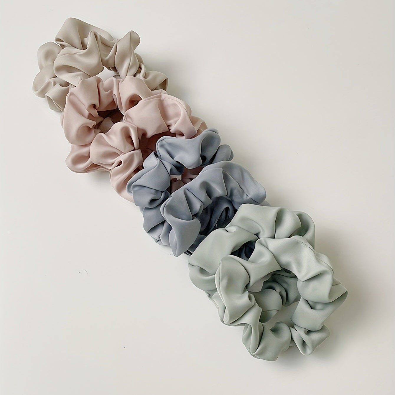 8pcs Satin Hair Scrunchies Hair Tie Ponytail Holder Accessories