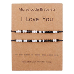 Adjustable Waterproof Cord Couples Bracelets Yin Yang His And Her Lover Bracelet