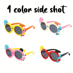 Kids Skateboard Polarized Round Sunglasses UV Protection