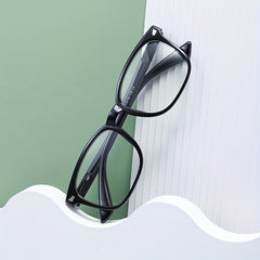 Men's Women's Glasses Spring Legs Flat Mirror Sunglasses