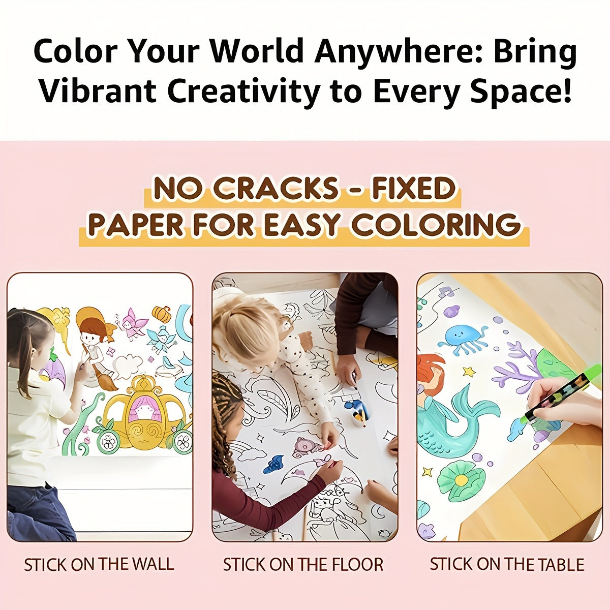 Creative Doodle & Painting Roll for Ages 3 Develop Creativity and Motor Skills