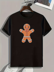 Gingerbread Man Graphic T-shirt for Men