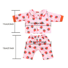Doll Clothes Set for 12 inch Dolls Jumpsuits Children's Favorite Gift