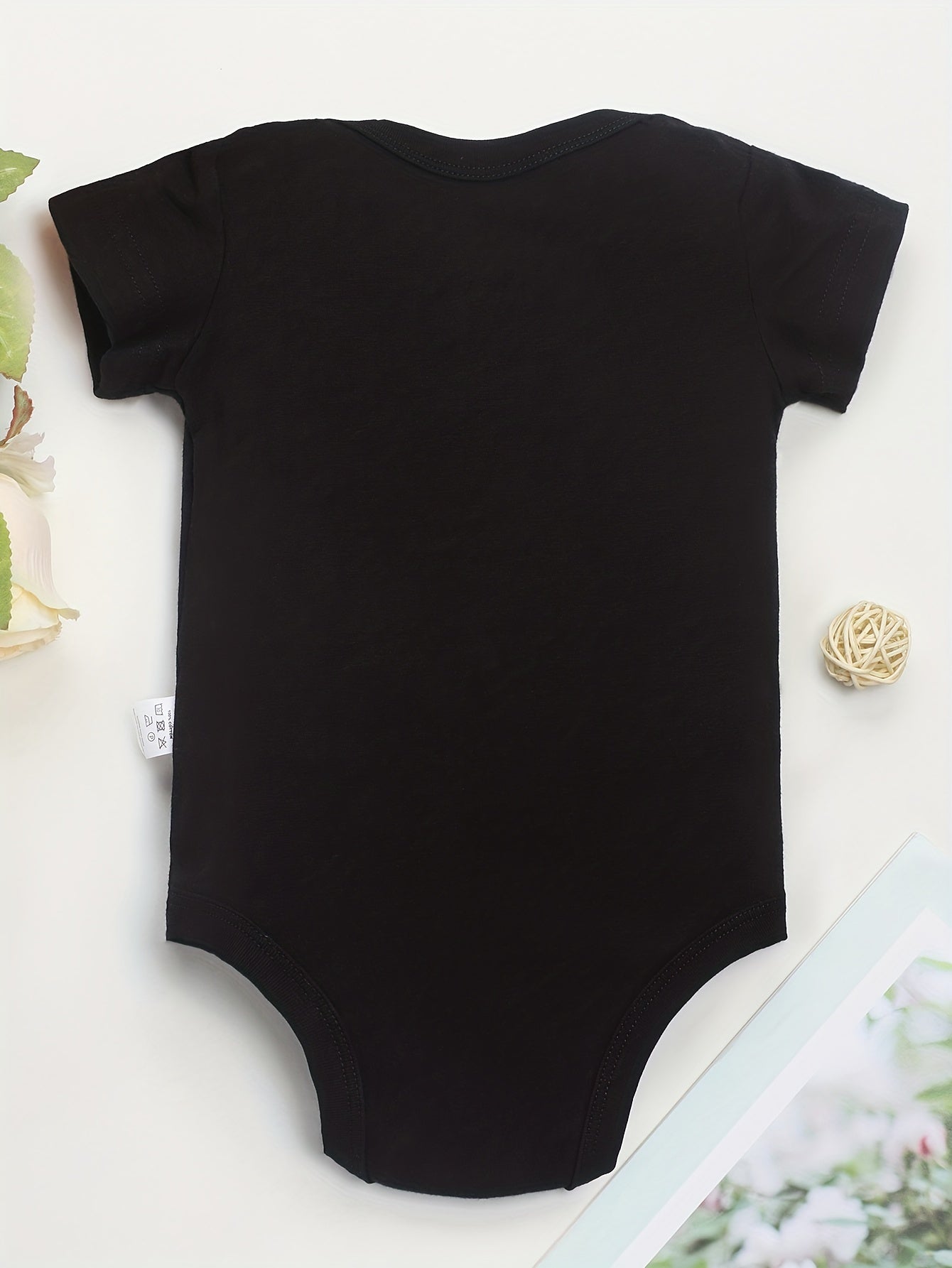 Funny Letter Print Cotton Baby Onesies Soft Round Neck 0-24M