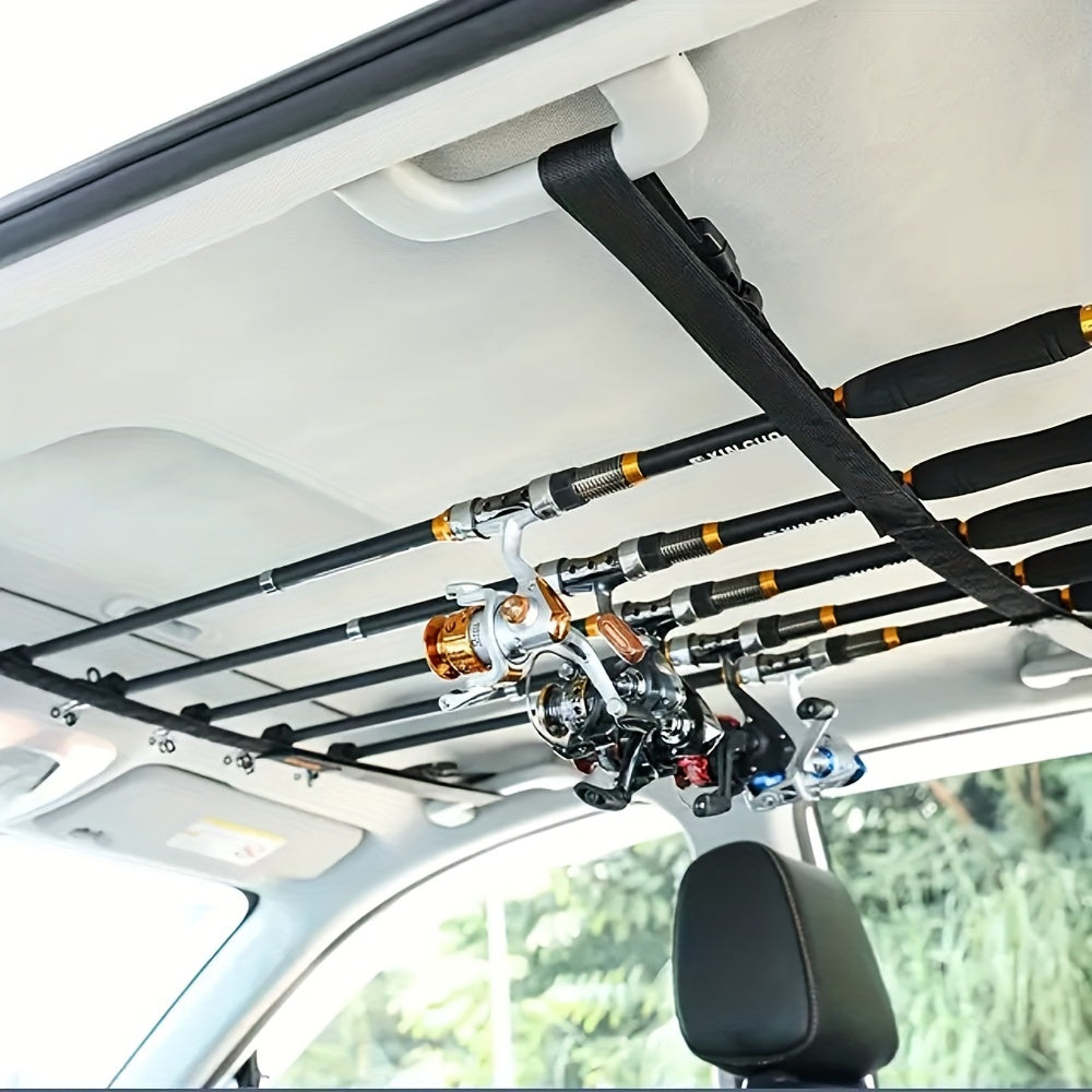 2pcs Adjustable Fishing Rod Holder Storage Belts