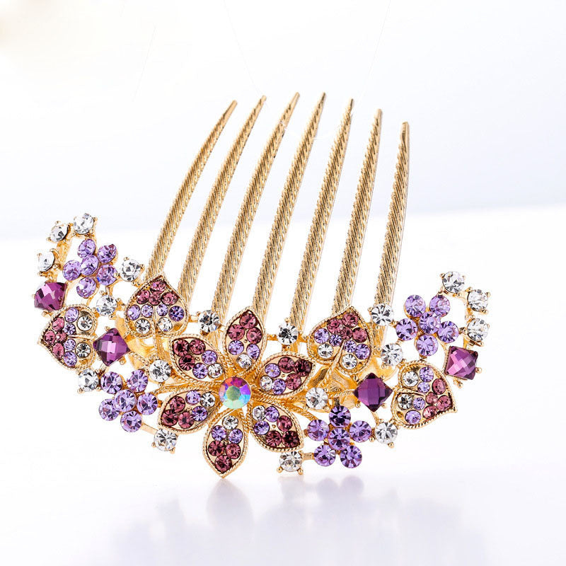 Bridal Hair Side Combs Rhinestone Hair Clip Crystal Barrette Wedding Accessories