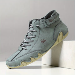 Men's Non Slip Breathable Casual Sneakers Hook And Loop Fastener Boots