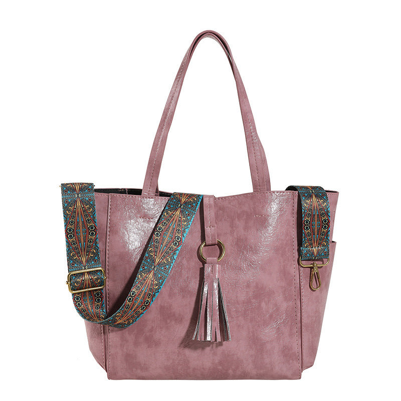 Vintage Bohemian Tote Bag Retro Handbag & Shoulder Purse