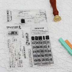 Silicone Transparent Stamp for Kids Stationery