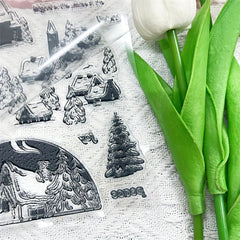 Winter Wonderland Silicone Stamp for Scrapbooking DIY Card Making